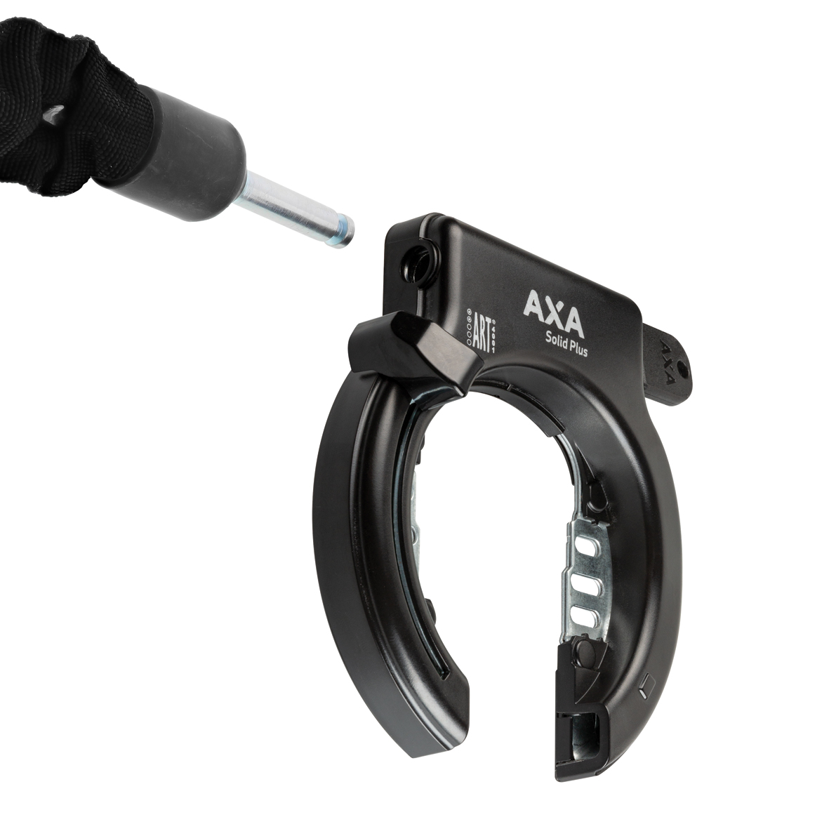 Fahrradschloss Rahmenschloss Ringschloß AXA Solid 58mm Öffnung Pletscherplatte 