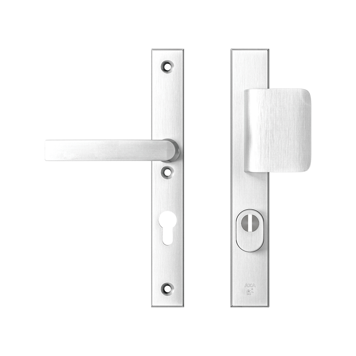 Security fitting Edge Plus narrow handle Wing+Blok PC72 core