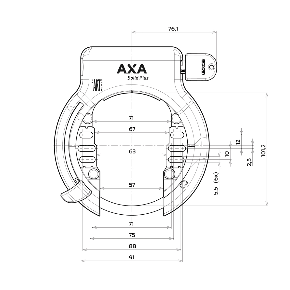 Figuur Standaard Haarzelf AXA Set Solid Plus + PI150 | Producten